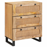 Credenza 2 pcs Marrone 60 x 33 x 75 cm Legno di mango massello