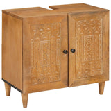 Set di mobili per il bagno 4 pcs Marrone Legno truciolato