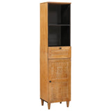 Set di mobili per il bagno 4 pcs Marrone Legno truciolato