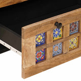 Credenza 3 pcs Naturale 60 x 33,5 x 75 cm
