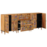 Credenza 3 pcs Naturale 60 x 33,5 x 75 cm