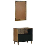 Set di mobili per il bagno Montaggio a parete 2 pcs Marrone