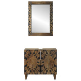 Set di mobili per il bagno Montaggio a parete 2 pcs Marrone