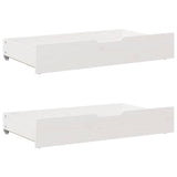Letto senza Materasso Bianco 160x200 cm Legno Massello di Pino