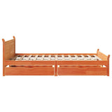Letto senza Materasso Marrone Cera 160x200 cm in Legno di Pino