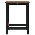 Banco Lavoro Marrone Scuro 100x60x81,5 cm Legno Massello Rovere