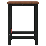 Banco Lavoro Marrone Scuro 100x60x81,5 cm Legno Massello Rovere