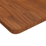 Banco Lavoro Marrone Scuro 100x60x81,5 cm Legno Massello Rovere