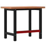 Banco Lavoro 100x60x83 cm Legno Massello Faggio Rettangolare