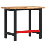 Banco da Lavoro 100x60x83 cm Legno Massello Acacia Rettangolare