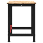 Banco Lavoro 140x60x81,5 cm Legno Massello Rovere
