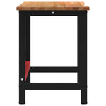 Banco Lavoro Marrone Chiaro 140x60x81,5cm Legno Massello Rovere