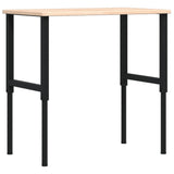 Banco da Lavoro 100x60x(71,5-98) cm Legno Rovere Rettangolare