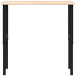 Banco da Lavoro 100x60x(71,5-98) cm Legno Rovere Rettangolare
