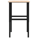 Banco da Lavoro 100x60x(71,5-98) cm Legno Rovere Rettangolare