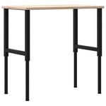 Banco da Lavoro 100x60x(71,5-98) cm Legno Rovere Rettangolare