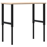 Banco da Lavoro 100x60x(71,5-98) cm Legno Rovere Rettangolare