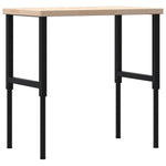 Banco Lavoro 100x60x(73-99,5) cm Legno di Rovere Rettangolare