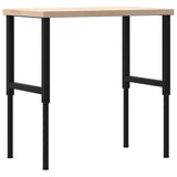Banco Lavoro 100x60x(73-99,5) cm Legno di Rovere Rettangolare
