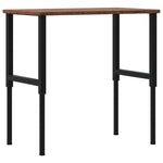 Banco Lavoro Marrone Scuro 100x60x(71,5-98) cm Legno di Rovere