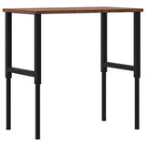 Banco Lavoro Marrone Scuro 100x60x(71,5-98) cm Legno di Rovere