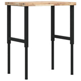 Banco Lavoro 80x60x(73-99,5) cm Legno di Faggio Rettangolare