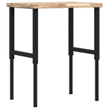 Banco Lavoro 80x60x(73-99,5) cm Legno di Faggio Rettangolare