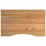 Banco Lavoro Marrone Chiaro 100x60x(71,5-98) cm Legno di Rovere