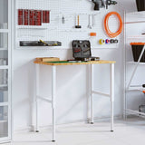 Banco Lavoro Marrone Chiaro 100x60x(71,5-98cm Legno di Rovere