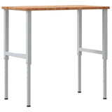 Banco Lavoro Marrone Chiaro 100x60x(71,5-98cm Legno di Rovere