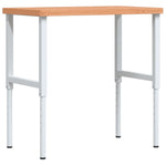 Banco Lavoro 100x60x(73-99,5) cm Legno di Faggio Rettangolare