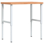 Banco Lavoro 100x60x(73-99,5) cm Legno di Faggio Rettangolare