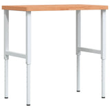 Banco Lavoro 100x60x(73-99,5) cm Legno di Faggio Rettangolare
