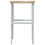 Banco Lavoro 80x60x(73-99,5) cm Legno di Faggio Rettangolare