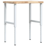 Banco Lavoro 80x60x(73-99,5) cm Legno di Faggio Rettangolare