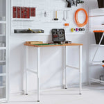 Banco Lavoro Marrone Chiaro 100x60x(71,5-98) cm Legno di Rovere