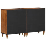 Credenza con cassetto 2 pcs marrone ambrato 60 x 33 x 75 cm