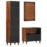 Set di Armadi da Bagno con cassetto 3 pcs Marrone miele