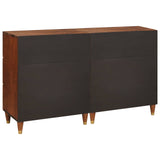 Set di Credenze 2 pcs Marrone 60 x 33,5 x 75 cm