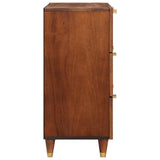 Set di Credenze 2 pcs Marrone 60 x 33,5 x 75 cm