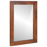 Mobile da Bagno 2 pcs Nero e Oro Legno di mango massello