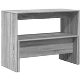 Set Tavolo da Pranzo e Panche 3 pz Grigio Sonoma in Truciolato