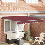 Tenda da Sole Retrattile Automatica Bordò 300x250 cm