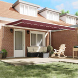 Tenda da Sole Retrattile Automatica Bordò 450x300 cm