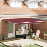 Tenda da Sole Retrattile Automatica Bordò 450x300 cm