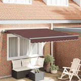 Tenda da Sole Retrattile Automatica Marrone 300x250 cm