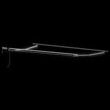 Tenda da Sole Retrattile Manuale con LED Marrone 400x300 cm