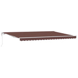 Tenda da Sole Retrattile Automatica Marrone 500x300 cm