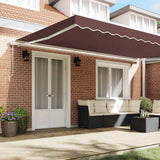 Tenda da Sole Retrattile Automatica Marrone 500x300 cm