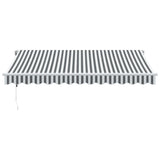 Tenda Retrattile Automatica Antracite e Bianco 350x250 cm
